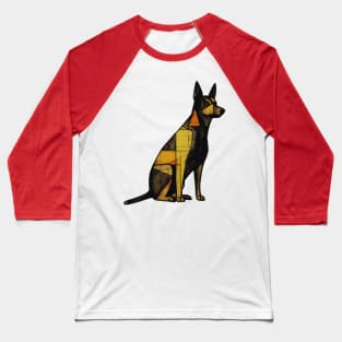 Geometric Dog Baseball T-Shirt